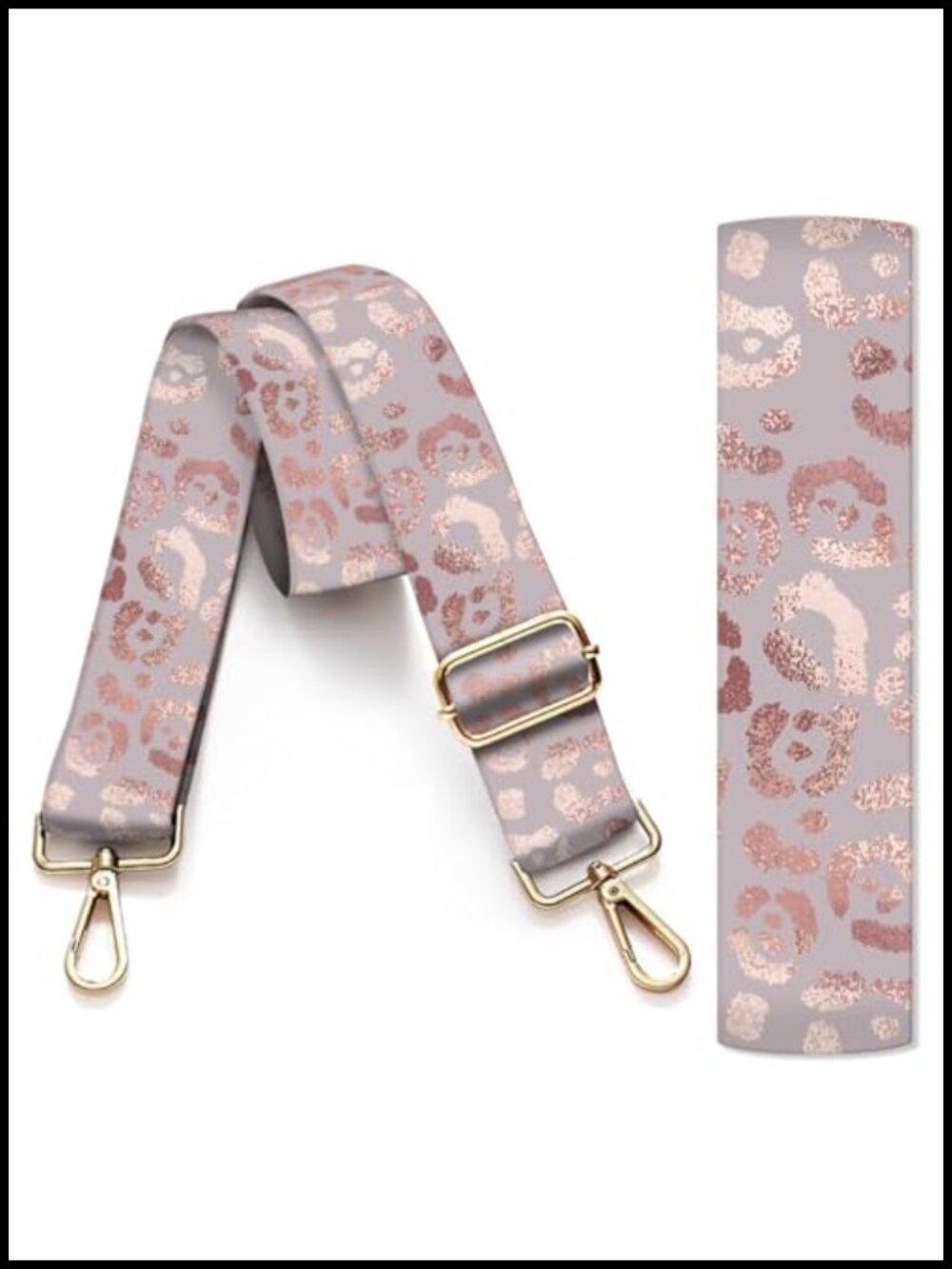 Crossbody Purse Strap Replacement 3.8cm Wide Adjustable Buckle Guitar Style